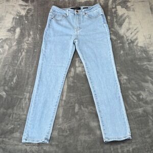 Risen Los Angeles Light Wash Skinny Jeans Size 7/28 RDP1407 High Rise Denim